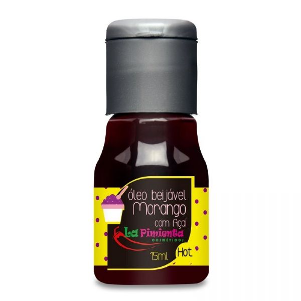 MORANGO COM AÇAI HOT ÓLEO BEIJÁVEL 15ml