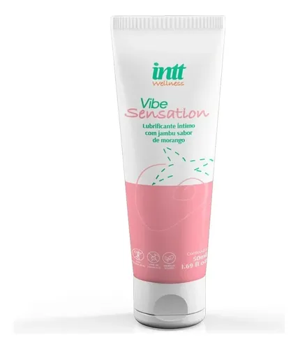 VIBE SENSATION com jambu sabor morango lubrificante íntimo 50ml