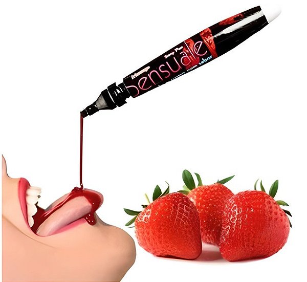 CANETA MORANGO SENSUALE SEXY PEN 20g