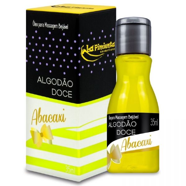 ABACAXI ÓLEO BEIJÁVEL ALGODÃO DOCE 35ml