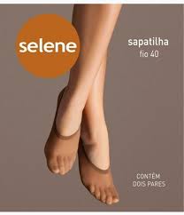MEIA SAPATILHA FIO 40 SELENE - NUDE