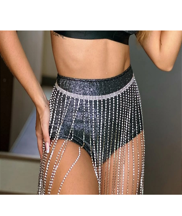 HOT PENT SHORT - PRATEADO