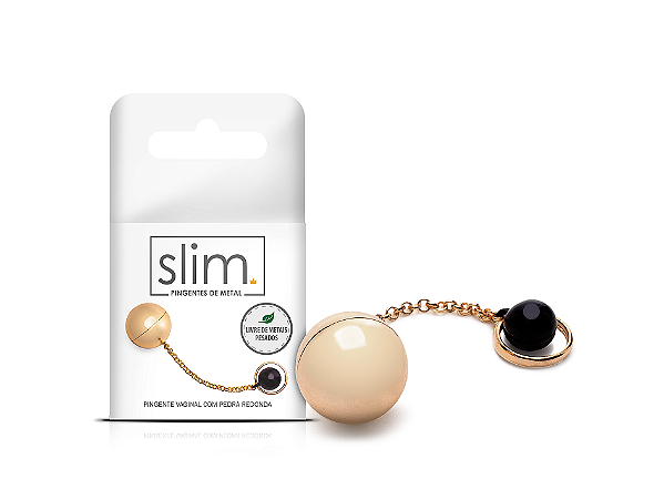 PINGENTE VAGINAL COM PEDRA REDONDA - 2376