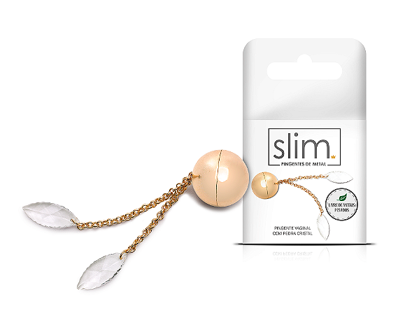 PINGENTE VAGINAL COM PEDRA CRISTAL - 2378