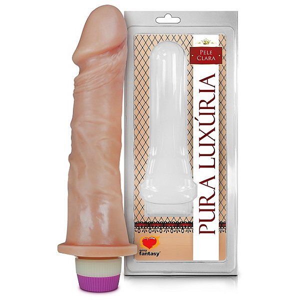 Pênis Realístico sem Escroto com Vibro 18cm - PC019