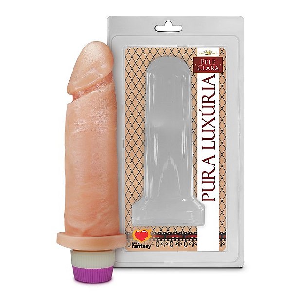 Pênis Realístico sem Escroto com Vibro 15,3cm - PC010