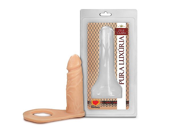 Pênis Realístico com Anel Companheiro 10,4cm x 2,8cm - AC001