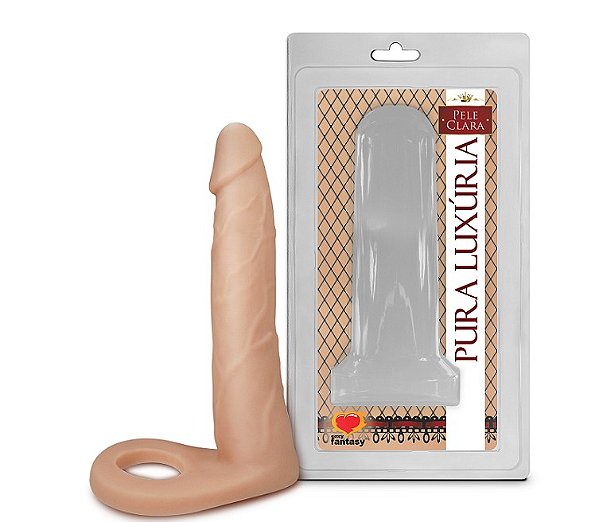 Pênis Realístico com Anel Companheiro 15cm - AC003