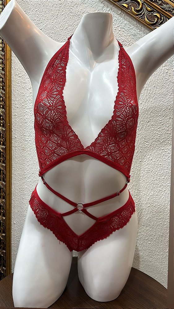 CONJUNTO SANTA - VERMELHO BORDÔ