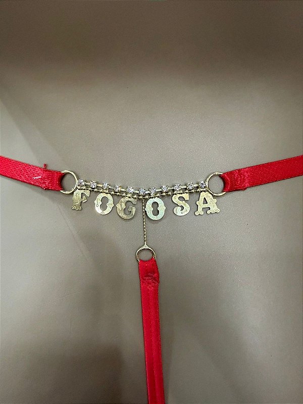 FIO FRASE FOGOSA - VERMELHO