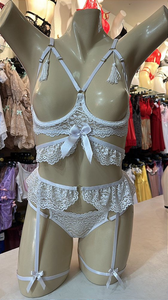 CONJUNTO EU TE AMO - BRANCO