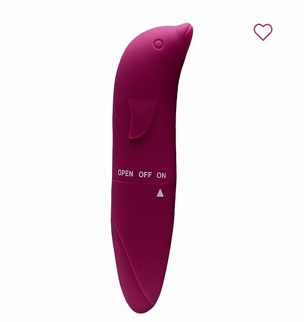 VIBRADOR GOLFINHO AVELUDADO VINHO - 6178