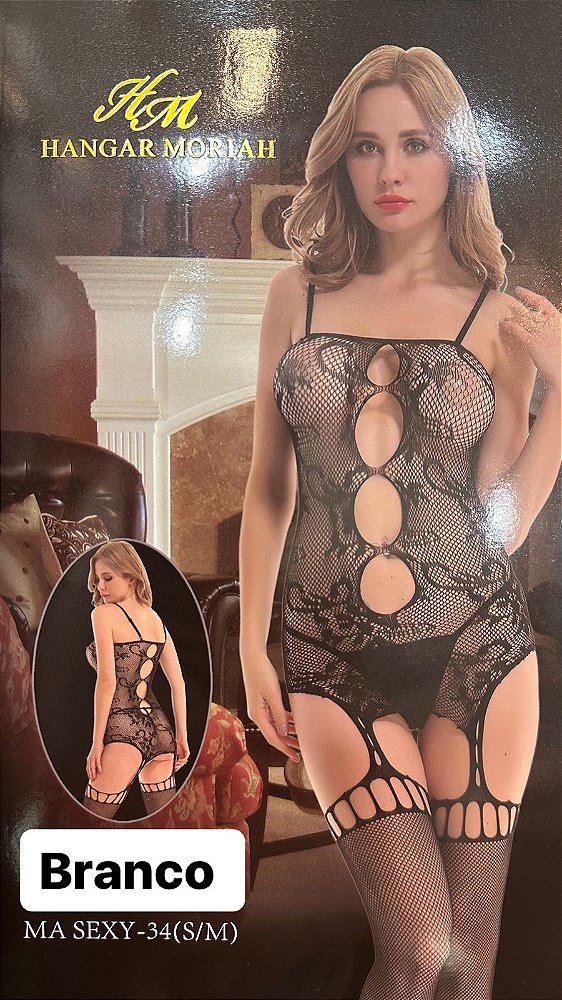 BODY SEXY ARRASTÃO BRANCO - 34