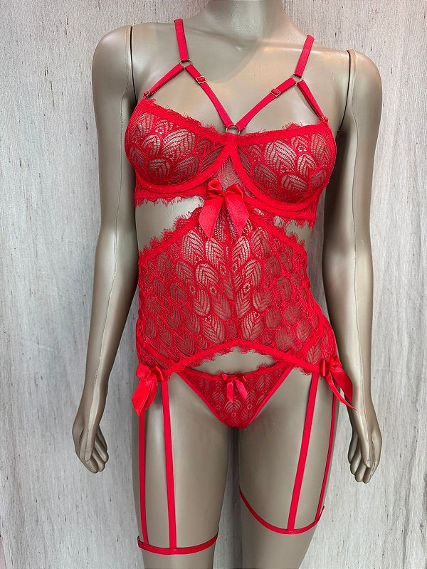 SCARLET BODY CINTA LIGA - VERMELHO