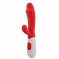 SIME 2 VIBRADOR DE PONTO G e CLITÓRES COM 10x VIBRAÇÃO COR VERMELHO - 7273