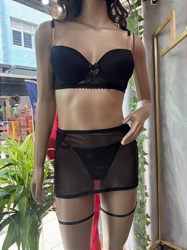 MAGDA CONJUNTO + SAIA - PRETO