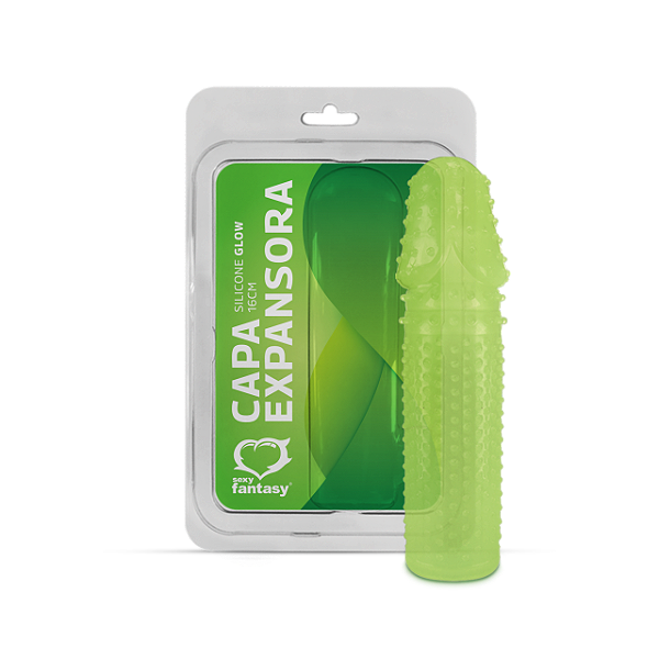 CAPA EXPANSORA EM SILICONE GLOW (Brilha no Escuro) 16cm - 703