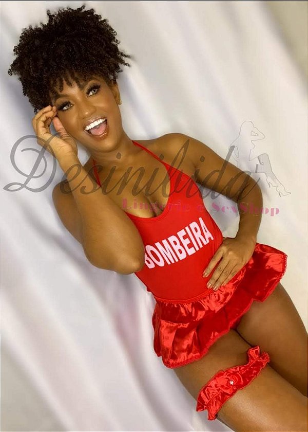 FANTASIA BODY BOMBEIRA - TAM ÚNICO