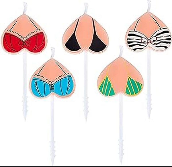 VELA DIVERTIDA PEITINHO COM 5un