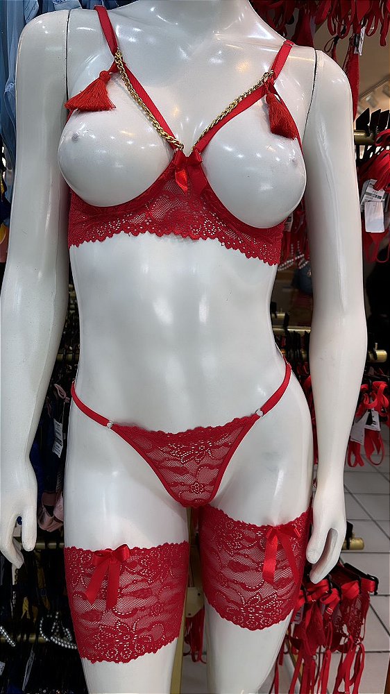 BELLA CONJUNTO C/ ARO - VERMELHO