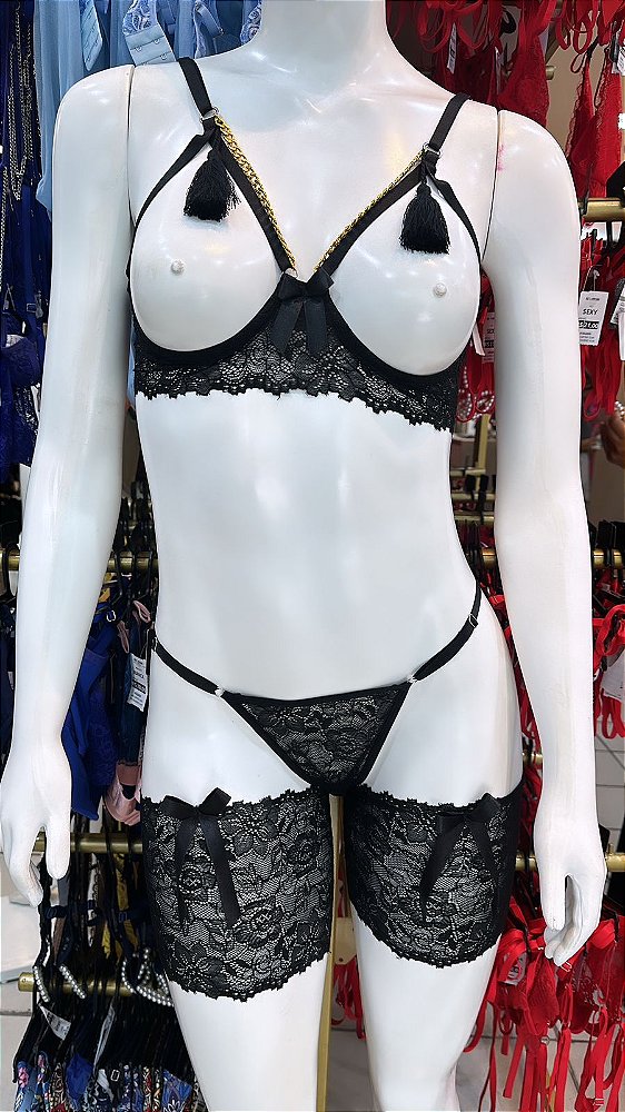 BELLA CONJUNTO C/ ARO - PRETO