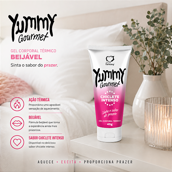 Yummy Gourmet Gel Térmico Chiclete Intenso 45g