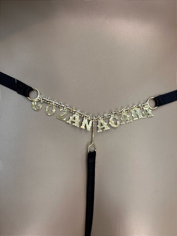 FIO FRASE GOZANACARA - PRETO