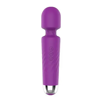 VIBRADOR 20x VARINHA MÁGICA SILICONE ROXO - 7166