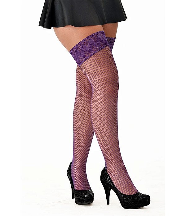 MEIA CALÇA 7/8 ARRASTÃO PUNHO RENDA ROXO - 827029