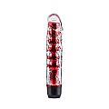 VIBRADOR JELLY COM CAPA TEXTURIZADA VERMELHO - 5147