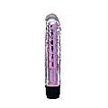 VIBRADOR JELLY COM CAPA TEXTURIZADA ROSA - 5147