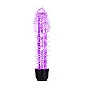 VIBRADOR JELLY COM CAPA TEXTURIZADA ROXO - 5086