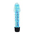 VIBRADOR JELLY COM CAPA TEXTURIZADA AZUL - 5086