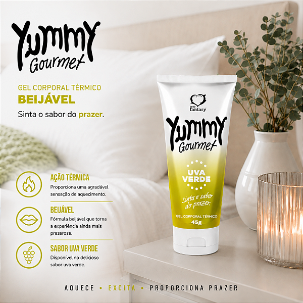 Yummy Gourmet Gel Térmico Uva Verde 45g