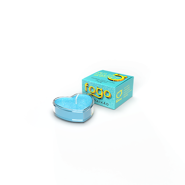 FOGO DA PAIXÃO Vela com Aroma Menta e Glitter 20g