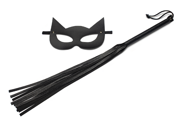 KIT MULHER GATO CHICOTE 35cm e MÁSCARA LINHA SADO - 907