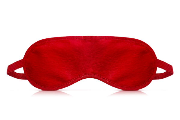 VENDA TAPA OLHOS EM PELÚCIA VERMELHO - 924