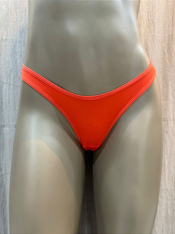 HANA CALCINHA EM MICROFIBRA Tam: P Laranja neon - 5992