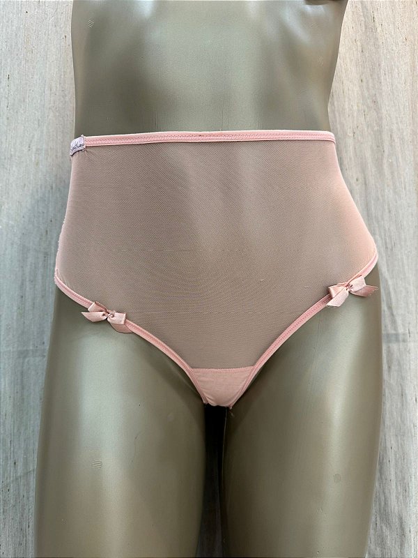 EMILY FIO CINTA LIGA TULE E RENDA SEXY - ROSÉ