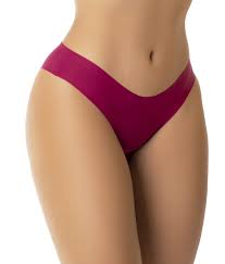 CALCINHA SEM COSTURA COR VINHO - TAM P / M