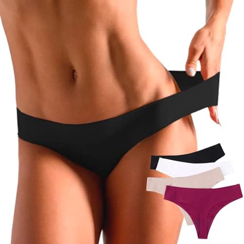 CALCINHA FIO CINTURA MÉDIA SEM COSTURA COR NUDE - TAM G / GG