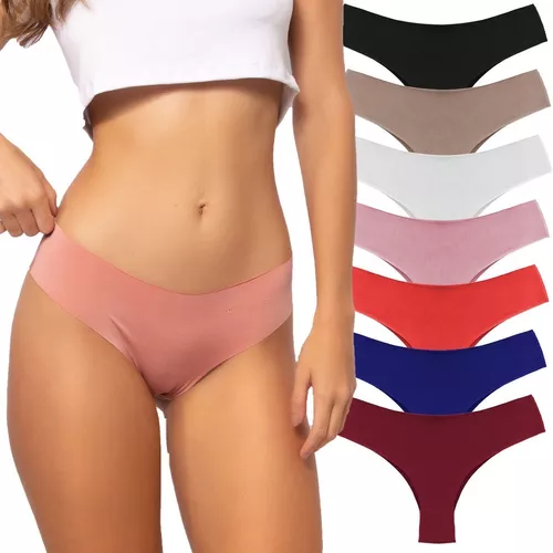 CALCINHA CINTURA MÉDIA SEM COSTURA COR NUDE - TAM P / M