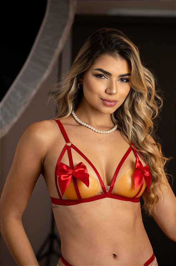 EXIBIDA BRALETE - VERMELHO BORDÔ