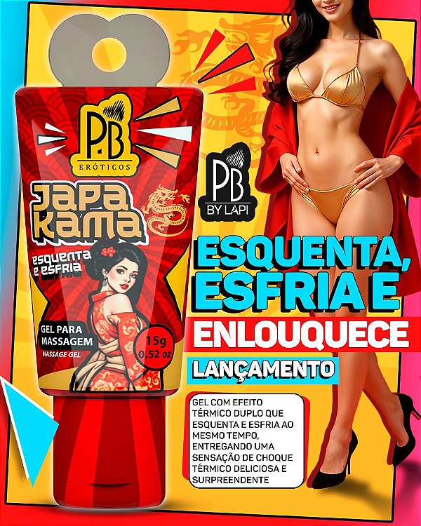 JAPA KAMA Esquenta e Gela GEL 15g
