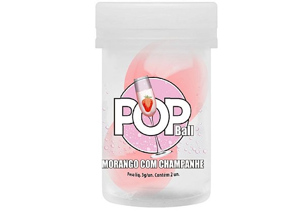 POP BALL MORANGO C/ CHAMPAMHE 2un