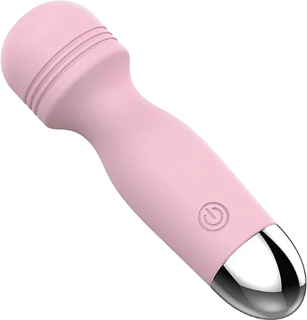 LIBRE MINI VARINHA MÁGICA 12 MODOS DE VIBRAÇÃO REGARREGÁVEL cor Rosa  - 7857