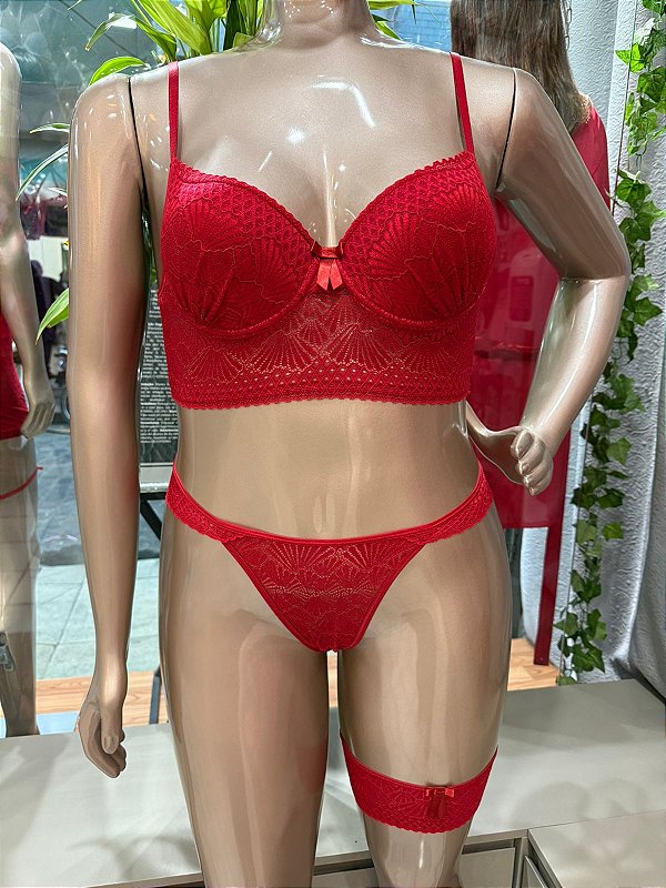 HAYARA CONJUNTO COM BOJO + PERSEX - VERMELHO TAM G