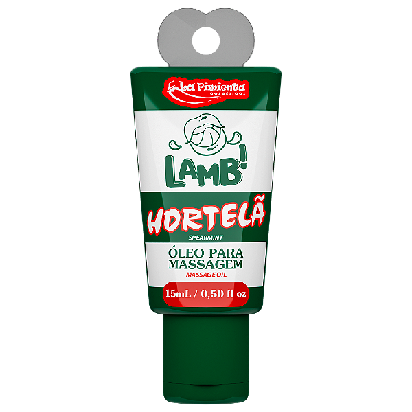 LAMB! ÓLEO PARA MASSAGEM BEIJÁVEL HORTELÃ 15ml