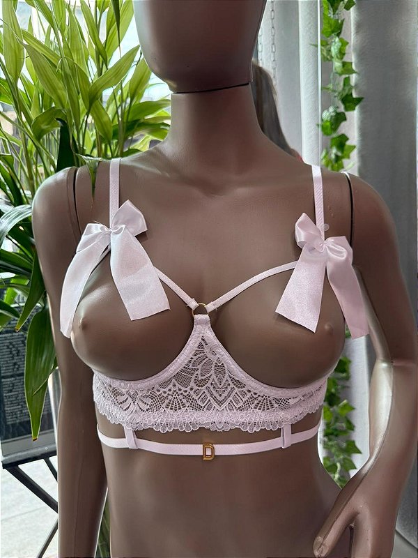 FELICIDADE SOUTIEN RENDA C/ LAÇO E ARO - BRANCO