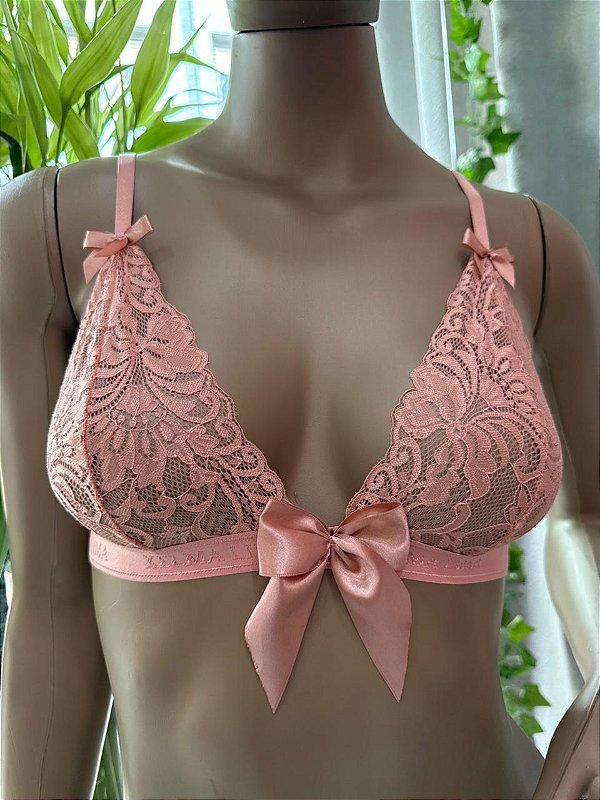 RITA BRALETE EM RENDA - ROSÉ